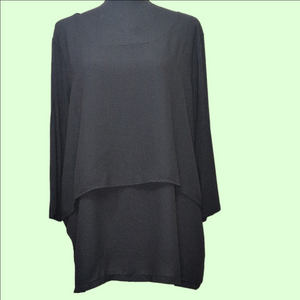 Sojo black top. long sleeve. Size XL.